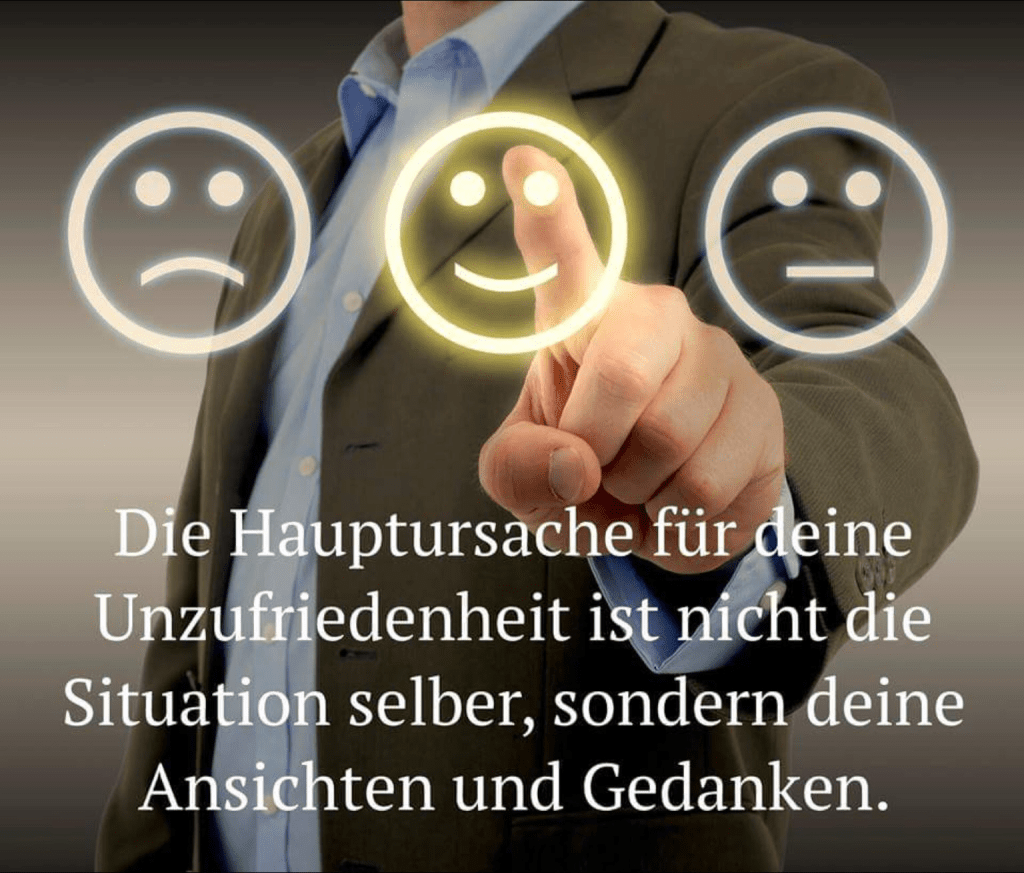 Nicht was wir denken ist das Problem, sondern wie wir unsere Gedanken beurteilen!